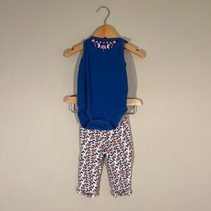 $4 ADD‎ ON Carter’s Blue Floral Matching Set Just One You Grayson Mini Zara h&m